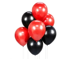 Godan Balónová kytica - červeno-čierna 7 ks