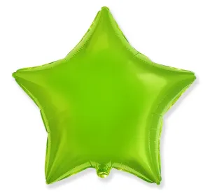 Godan Fóliový balón hviezda - svetlozelený 47 cm