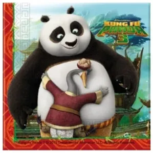 SERVÍTKY papierové Kung Fu Panda 3 33x33cm 20ks
