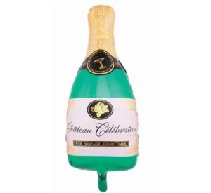 Balónek fóliová fľaša šampanského – champagne – Silvestr – Happy New Year – 84 cm