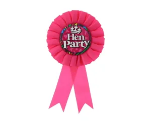 Odznak ružový 'Hen Party' 1 ks