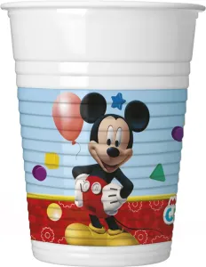Poháriky myšiak Mickey Mouse – 200 ml – 8 ks
