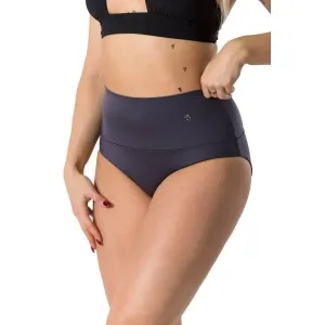 GOLDBEE SHAPEWEAR SWIMWEAR BOTTOMS Dámske sťahovacie plavecké nohavičky, tmavo sivá, veľkosť