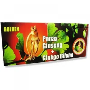 Golden - Panax Ginseng + Ginkgo Biloba + Magnézium ampulky na pitie (á 10 ml) 1x10 ks