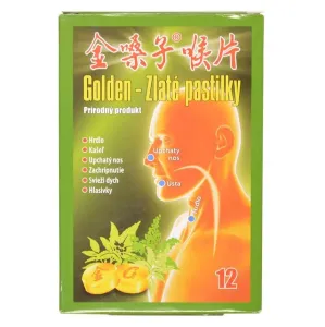 Golden product Guang Xi Wu Zhou Pharmaceutical Group Golden Zlaté pastilky 12 ks