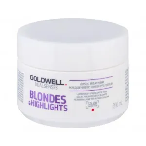 Goldwell Dualsenses Blondes Highlights 60 Sec Treatment 200 ml maska na vlasy pre ženy na blond vlasy