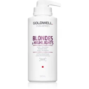 Goldwell Regeneračná maska neutralizujúce žlté tóny vlasov Dualsenses Blonde s & Highlights (60 Sec Treatment) 500 ml