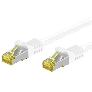 OEM S/FTP patchkabel Cat 7, s konektormi RJ45, LSOH, 0,25 m, biely