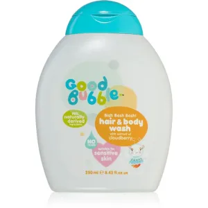 Good Bubble Hair & Body Wash Cloudberry umývacia emulzia a šampón pre deti od narodenia 250 ml
