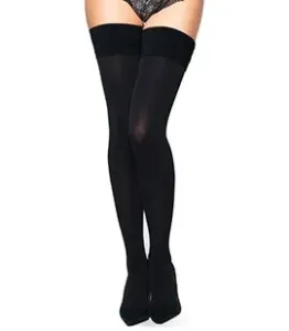 Ladies self-supporting stockings 632 50 DEN - black