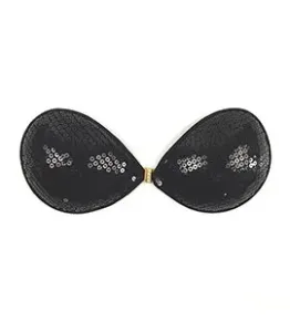 Self-supporting bra GORTEKS - black/sequins #740090