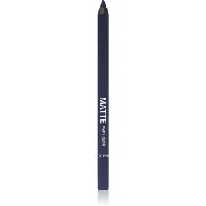 Gosh Matte ceruzka na oči s matným efektom odtieň 009 Midnight Blue 1.2 g