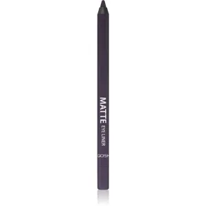 Gosh Matte ceruzka na oči s matným efektom odtieň 010 Black Violet 1.2 g