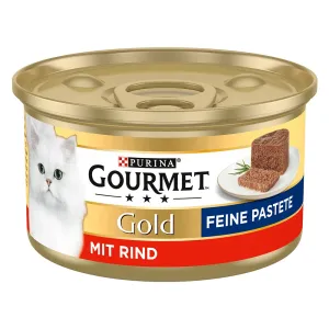 Gourmet Gold konzervičky, 24 x 85g - 20 % zľava - jemná paštéta hovädzie mäso