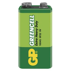 Zinkochloridová batéria GP Greencell 9V, 1 ks v balení