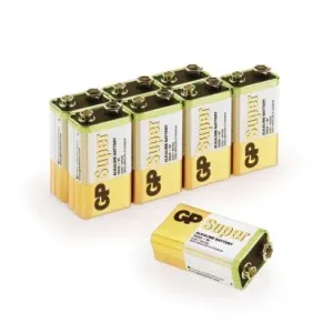 8 ks - Alkalická batéria GP Super 6LF22 (9V)