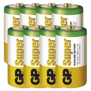 8 ks - Alkalická batéria GP Super LR14 (C)