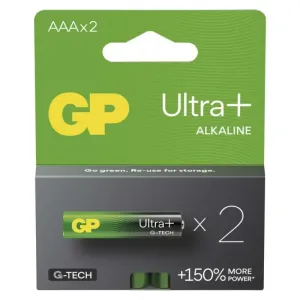 GP Alkalická batéria Ultra Plus AAA (LR03), 2 ks