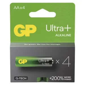Alkalická batéria GP Ultra Plus LR6 (AA), 4 ks