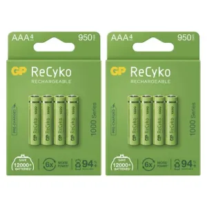 Nabíjacia batéria GP ReCyko 1000 (AAA) 8 ks