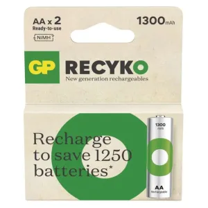 GP Nabíjateľná batéria ReCyko 1300 AA (HR6), 2 ks