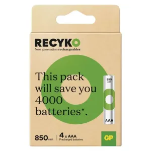 GP Nabíjateľná batéria ReCyko 850 AAA (HR03), 4 ks
