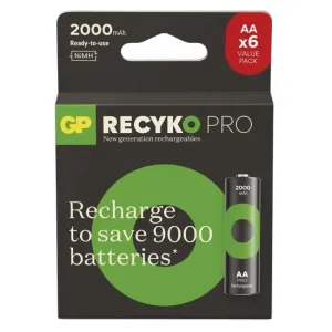GP Nabíjateľná batéria ReCyko Pro Professional AA (HR6), 6 ks