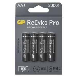Nabíjacie batérie GP B22204 ReCyko Professional, 2000mAh, AA,4ks