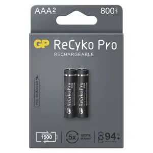 Nabíjacia batéria GP ReCyko Pro Professional AAA (HR03), 2 ks