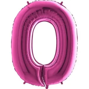 Fóliové balóniky s číslicami PINK - Ružová 115 cm - 0 - Flexmetal