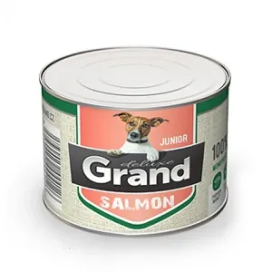 Grand - konzervy GRAND deluxe štenatá 180g  100% LOSOS