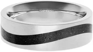 Gravelli Betónový prsteň Curve oceľová / antracitová GJRWSSA113 53 mm