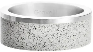 Gravelli Betónový prsteň Edge oceľová / sivá GJRUSSG002 47 mm