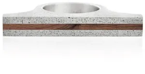 Gravelli Extravagantné betónový prsteň Omega Wood GJRUWOG006 47 mm