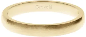 Gravelli Pozlátený prsteň z ušľachtilej ocele Precious GJRWYGX106 50 mm