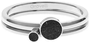 Gravelli Sada oceľových prsteňov s betónom Double Dot GJRWSSA108 53 mm