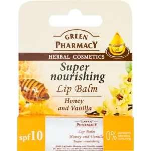 Green Pharmacy Lip Care výživný balzam na pery SPF 10 bez silikónov, parabénov a farbív 3.6 g