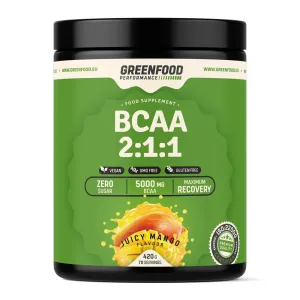 GREENFOOD NUTRITION Performance BCAA 2:1:1 šťavnaté mango 420 g