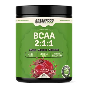 GREENFOOD NUTRITION Performance BCAA 2:1:1 šťavnatá malina 420 g