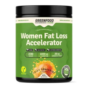 GREENFOOD NUTRITION Performance women fat loss accelerator šťavnatá mandarínka 420 g
