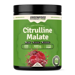GREENFOOD NUTRITION Performance citrulline malate šťavnatá malina 420 g