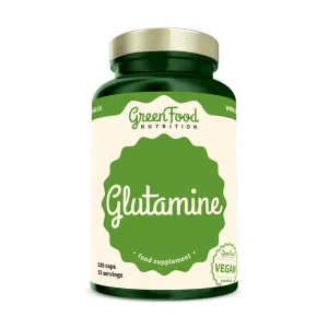 GreenFood Nutrition Glutamine podpora športového výkonu a regenerácie 120 cps