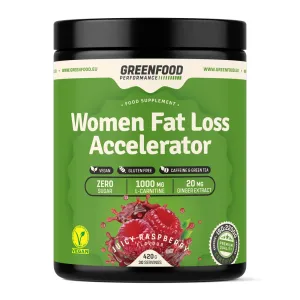 GREENFOOD NUTRITION Performance women fat loss accelerator šťavnatá malina 420 g