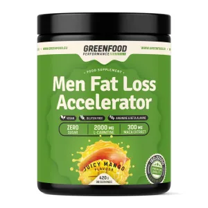 GREENFOOD NUTRITION Performance men fat loss accelerator šťavnaté mango 420 g