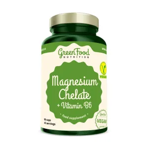 GREENFOOD NUTRITION Magnesium chelát + vitamín B6 90 kapsúl