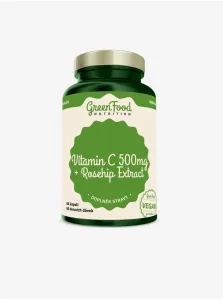 GreenFood Nutrition GreenFood Vitamín C 500 + Extrakt zo šípok 60 kapsúl