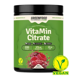 GREENFOOD NUTRITION Performance VitaMin citrate šťavnatá malina 300 g
