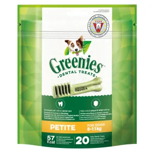 Výhodné balenie Greenies žuvadlo - starostlivosť o  zuby 3 x 170 g / 340 g - Výhodné balenie Petite (3 x 340 g / 60 ks)