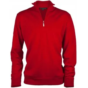 GREGNORMAN MERINO (50:50) ZIP-NECK Pánsky golfový sveter, červená, veľkosť #8400870