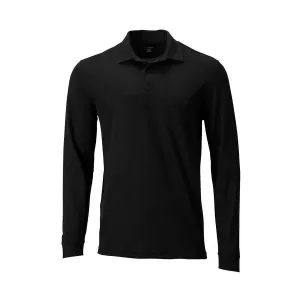 GREGNORMAN MEN INTERLOCK LONGSLEEVE POLO Pánske polo tričko, čierna, veľkosť #9012317
